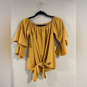 Mustard Yellow Blouse